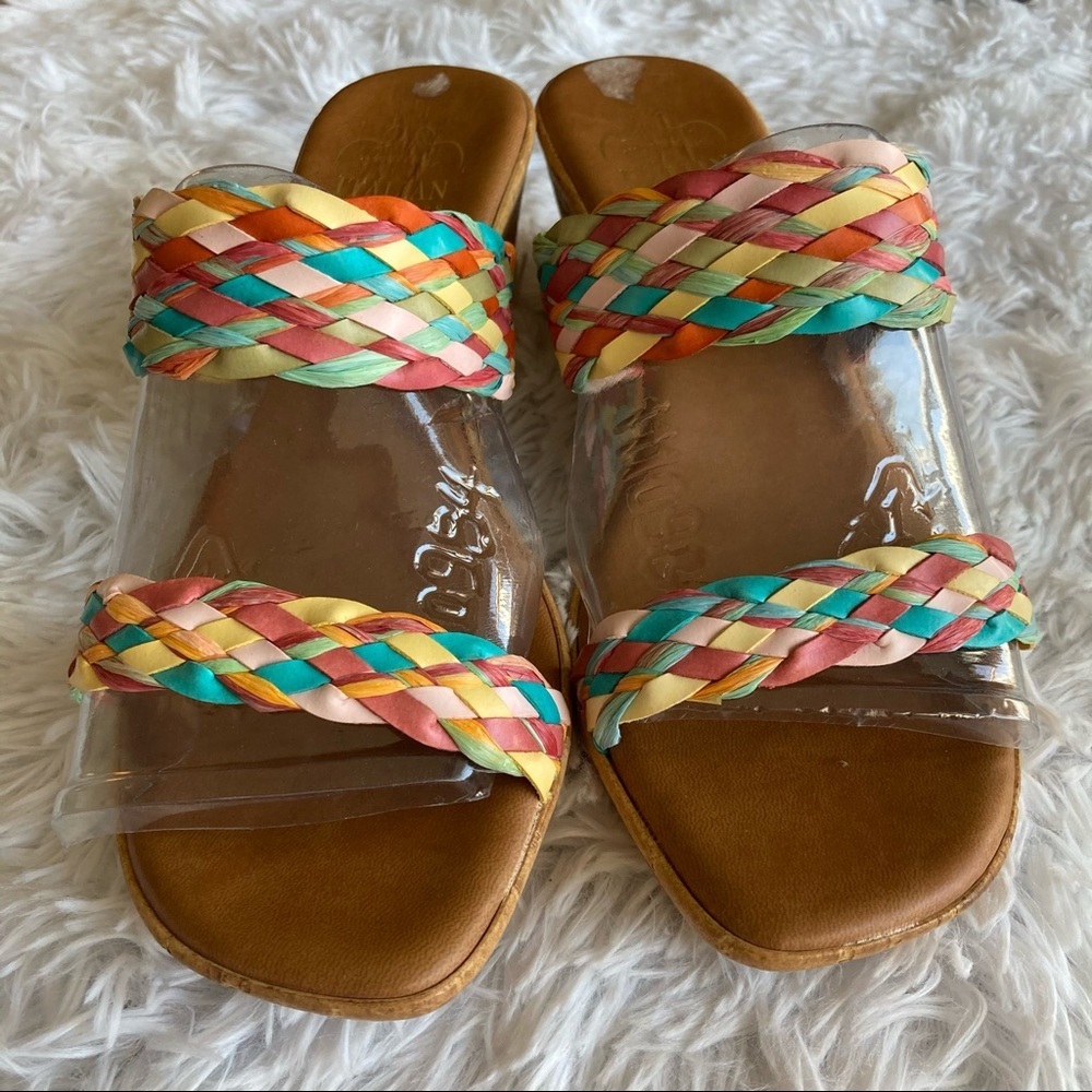 Italian Shoemakers Woven Tina Wedge Sandal - Picture 4 of 8